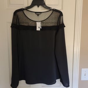 Express dressy black blouse